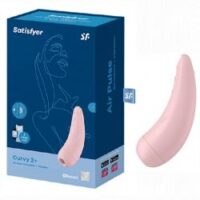Satisfyer Вакуумно-волновой стимулятор Curvy 2+ с возможностью управления через приложение - розовый