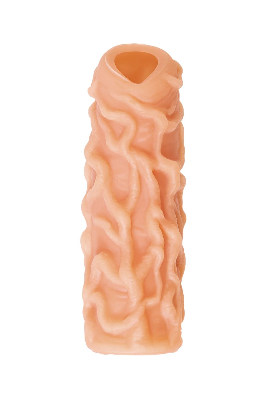 Насадка реалистичная KOKOS NUDE SLEEVE с дополнительной стимуляцией, TPE, телесная, 14 см — изображение 3